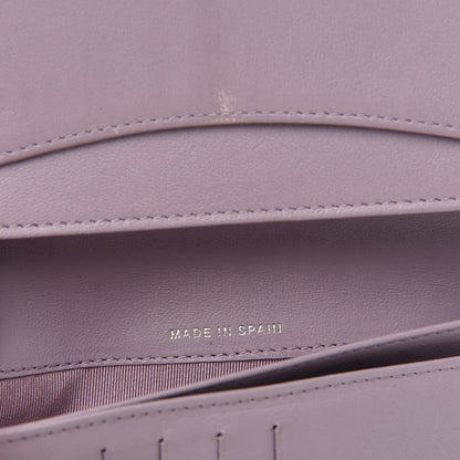 Chanel Lambskin Quilted Yen Wallet Light Purple 7 of 11
