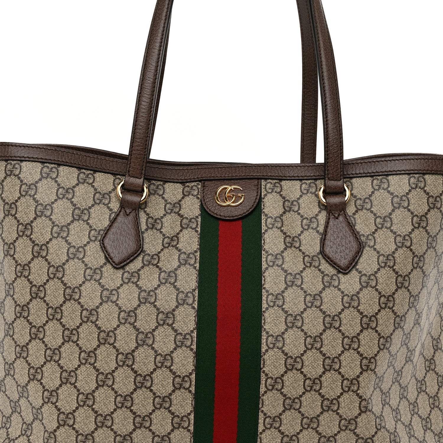 Gucci GG Supreme Monogram Medium Ophidia Shopping Tote Brown 8 of 10