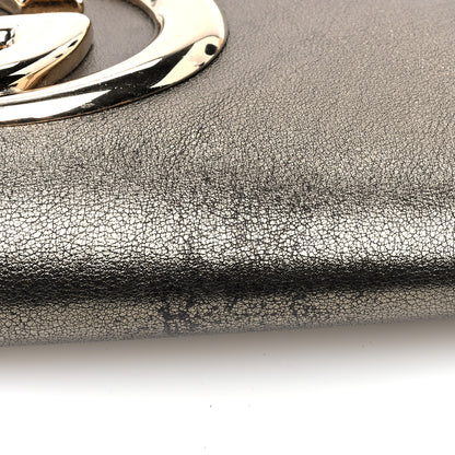 Gucci Calfskin Britt Clutch Pewter 9 of 9