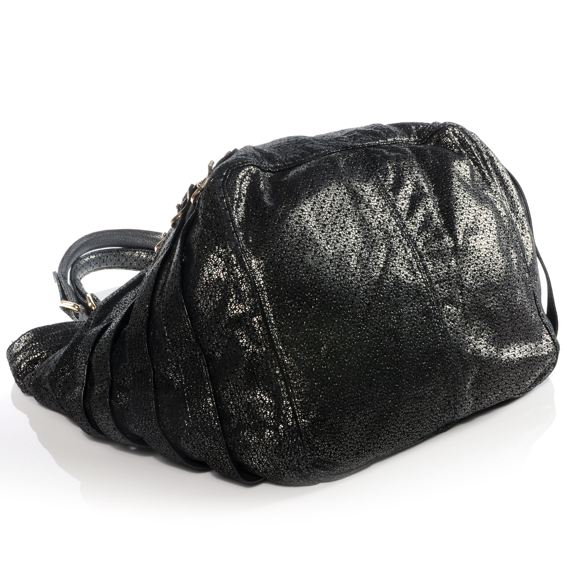 Jimmy Choo Leather Perforated Bree Bag Gunmetal 4 of 8