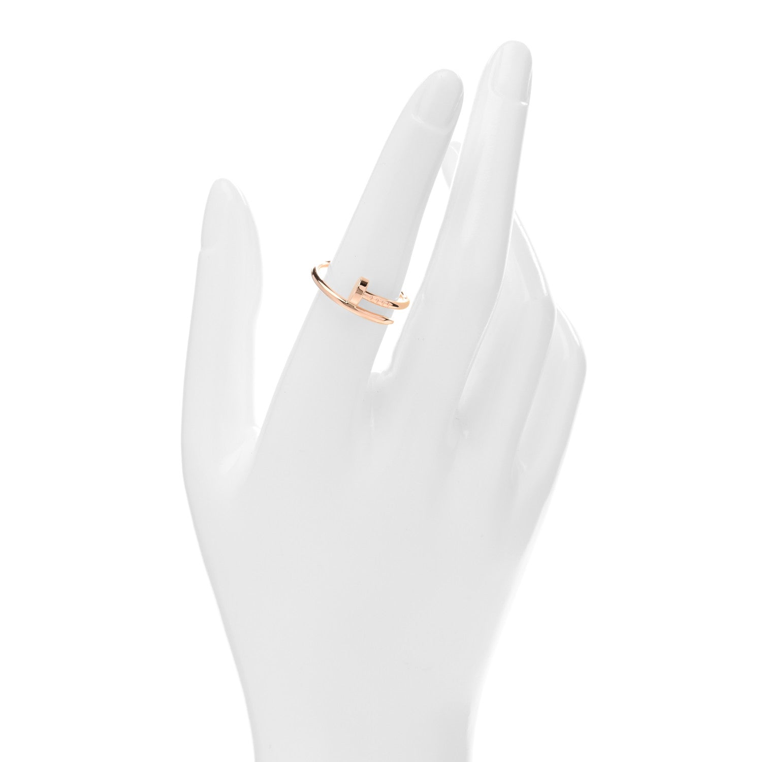 Cartier 18K Pink Gold Small Juste Un Clou Ring 55 7.25 2 of 5