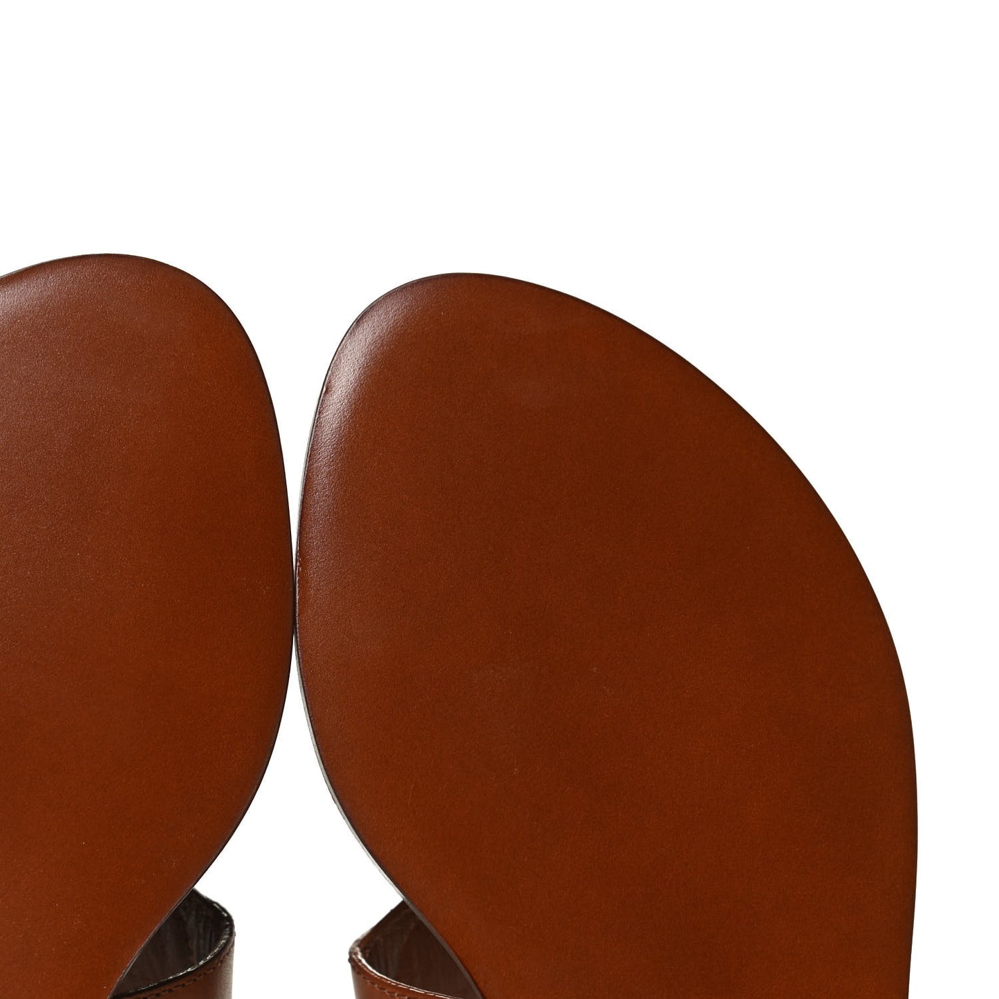Calfskin Game On Playful Flat Sandals 37.5 Brown