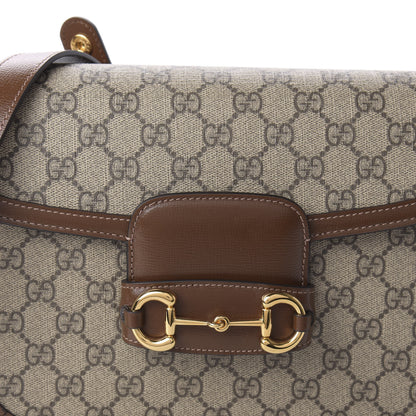 Gucci GG Supreme Monogram Horsebit 1955 Shoulder Bag Beige Brown Sugar 10 of 10