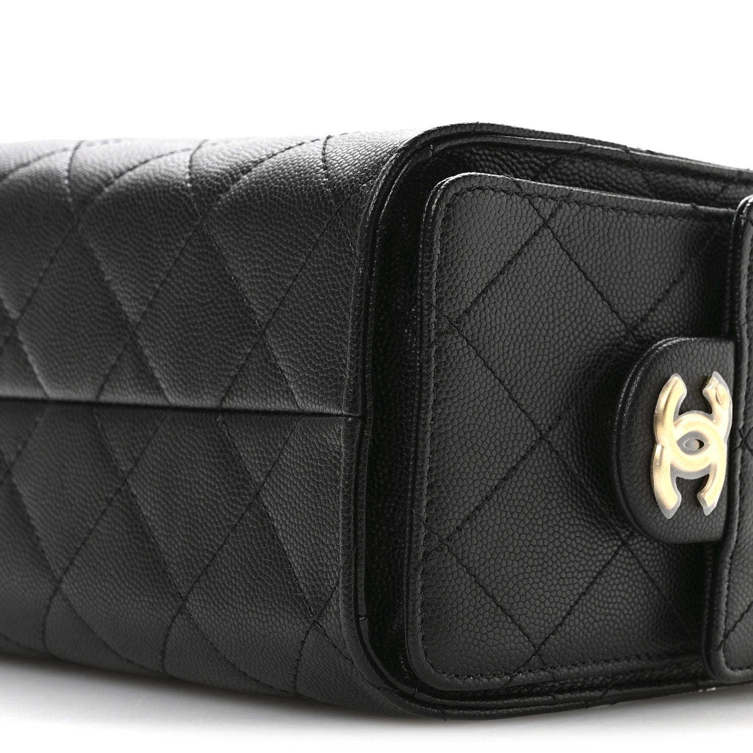 Chanel Caviar Quilted Mini Chanel 25 Handbag Black 10 of 10