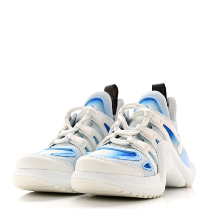 Louis Vuitton Calfskin LV Archlight Gradient Sneakers 38.5 Light Blue 3 of 10