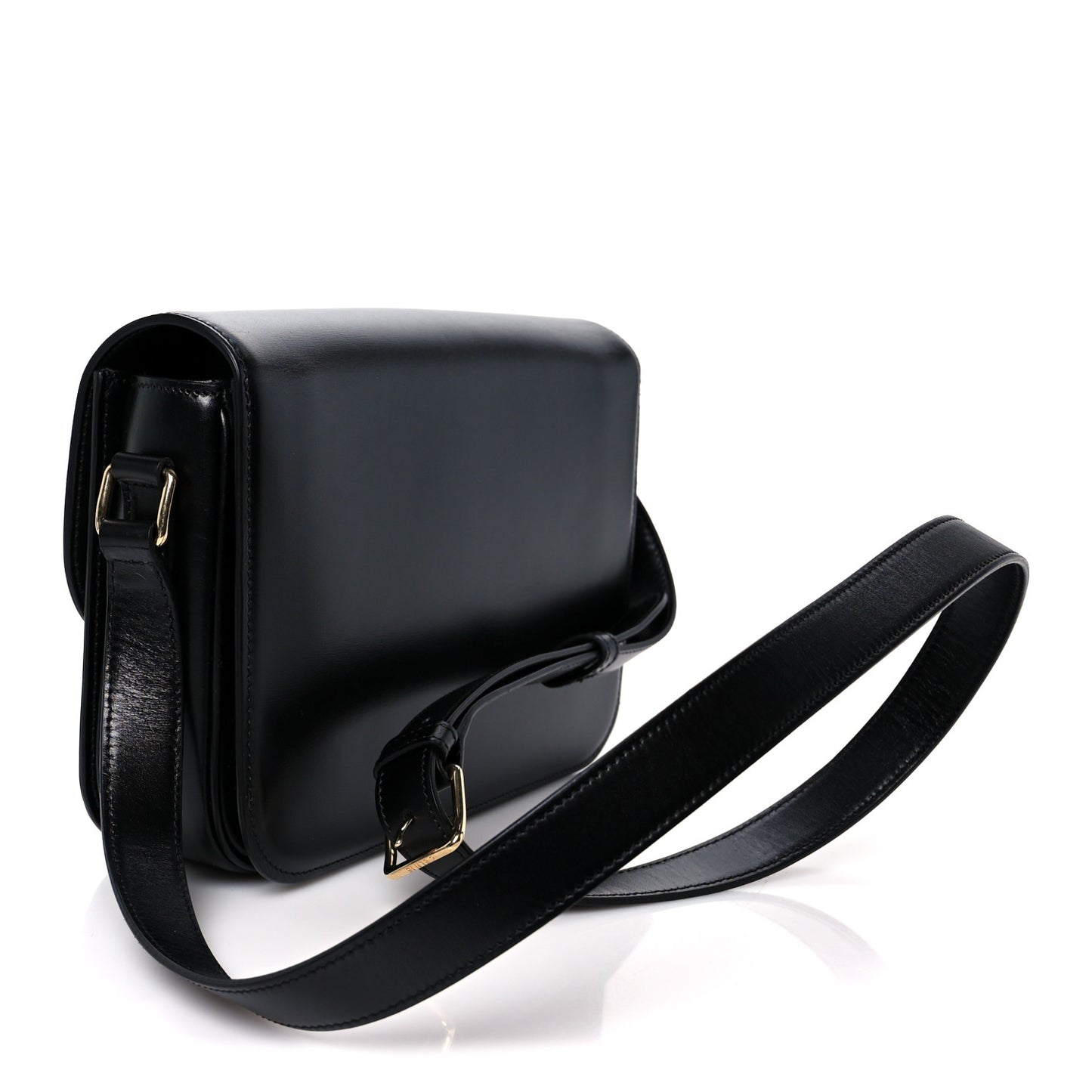 Shiny Calfskin Medium Triomphe Black
