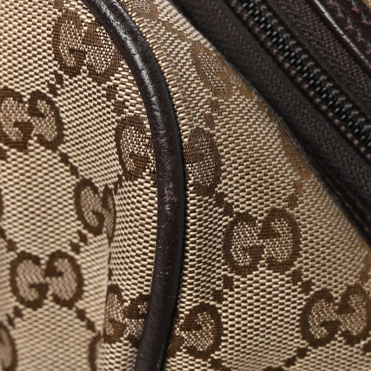 Monogram Natural Pigskin Large Diaper Bag Beige Ebony Cocoa Dark Chocolate