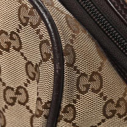 Gucci Monogram Natural Pigskin Large Diaper Bag Beige Ebony Cocoa Dark Chocolate 13 of 16