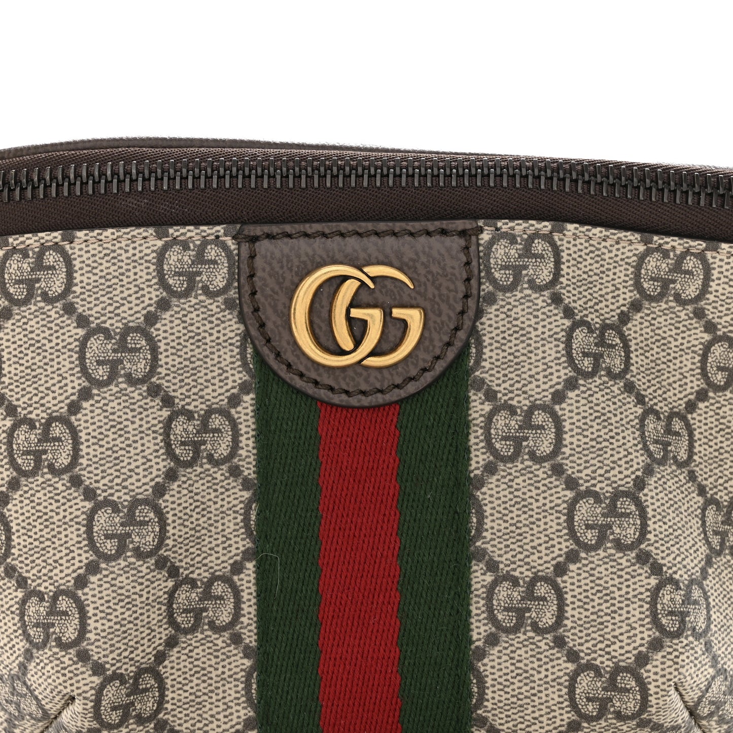 GG Supreme Monogram Web Small Ophidia Belt Bag Beige Ebony New Acero