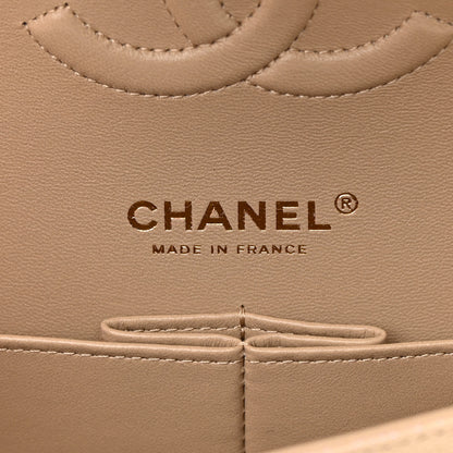 Chanel Iridescent Caviar Quilted Medium Double Flap Dark Beige 6 of 11