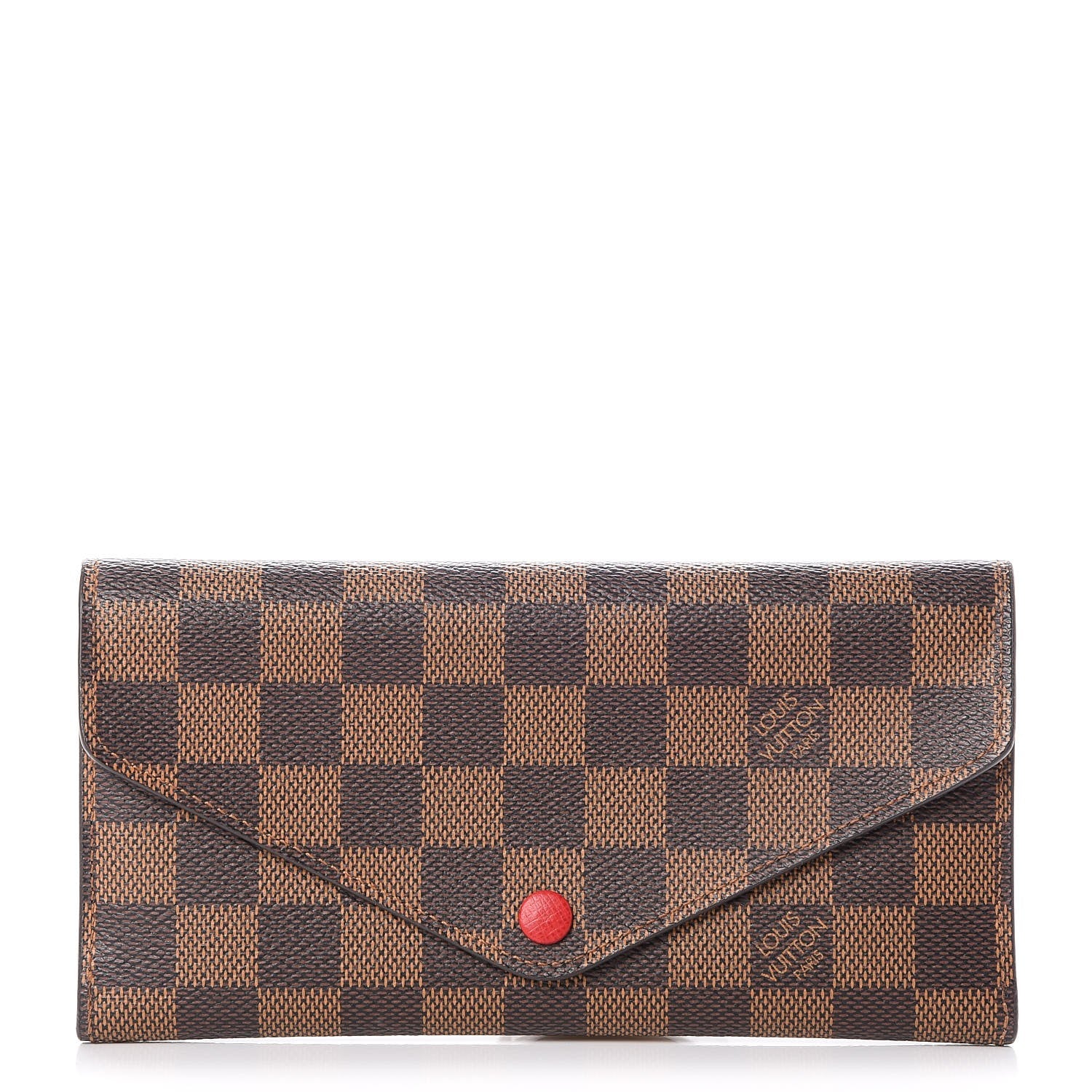 Louis Vuitton Damier Ebene Josephine Wallet Red 1 of 9