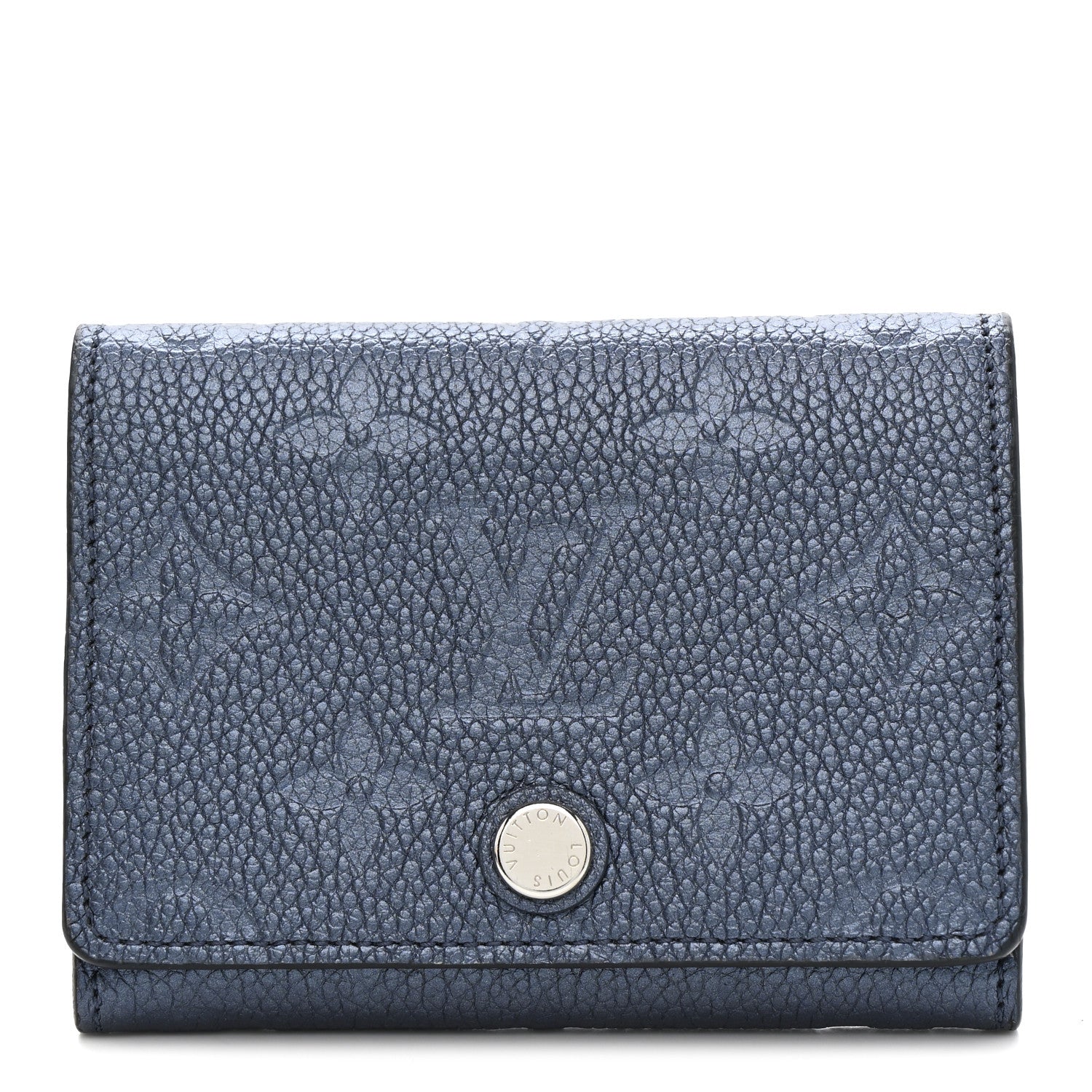 Louis Vuitton ネイビー カード・ホルダー Louis Vuitton Metallic Empreinte Business Card Holder Navy Nacre
