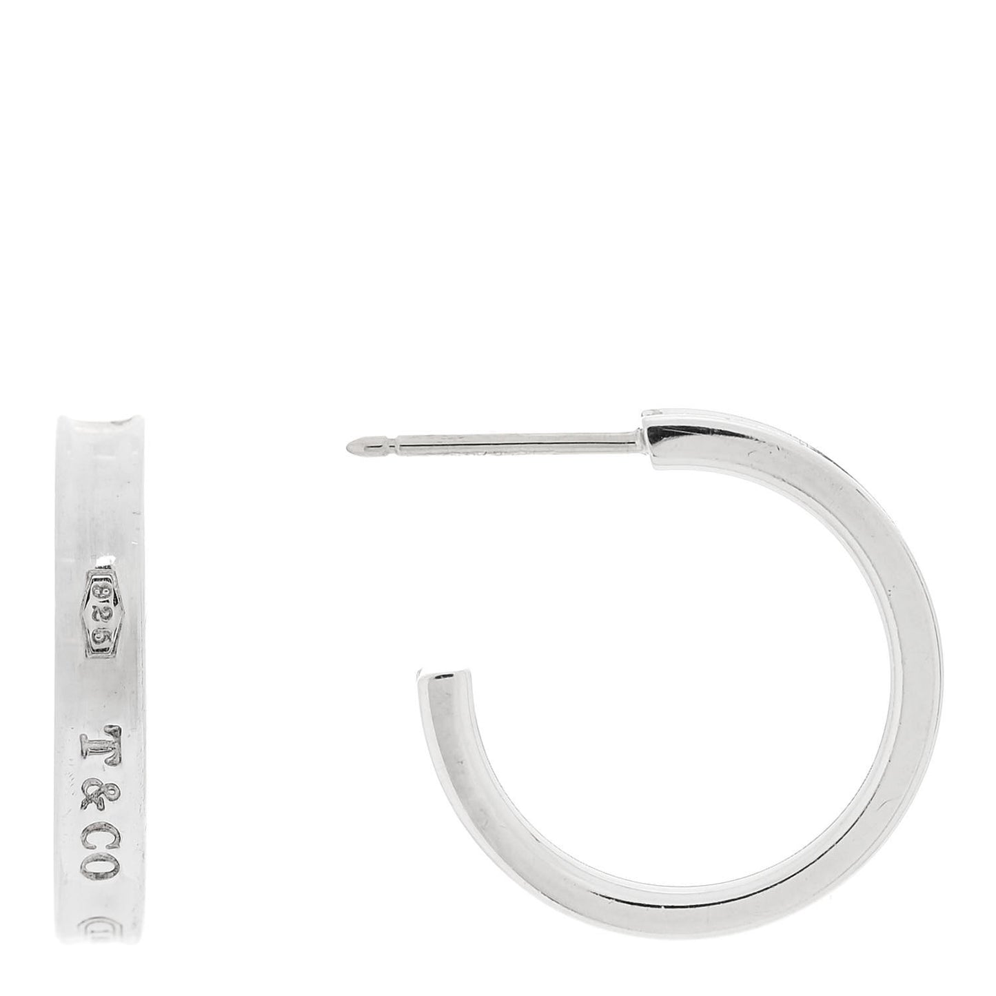 Sterling Silver 1837 Small Narrow Hoop Earrings