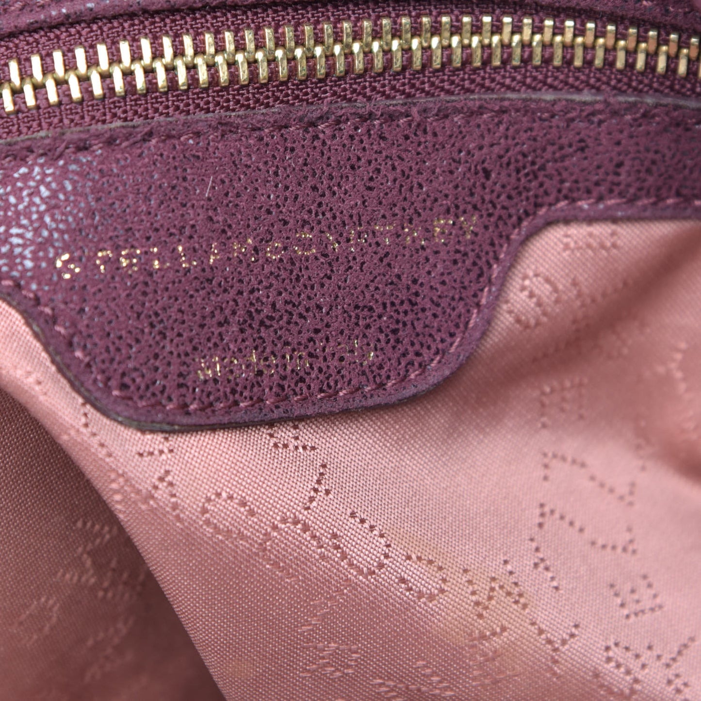 Shaggy Deer Falabella Fold Over Tote Plum