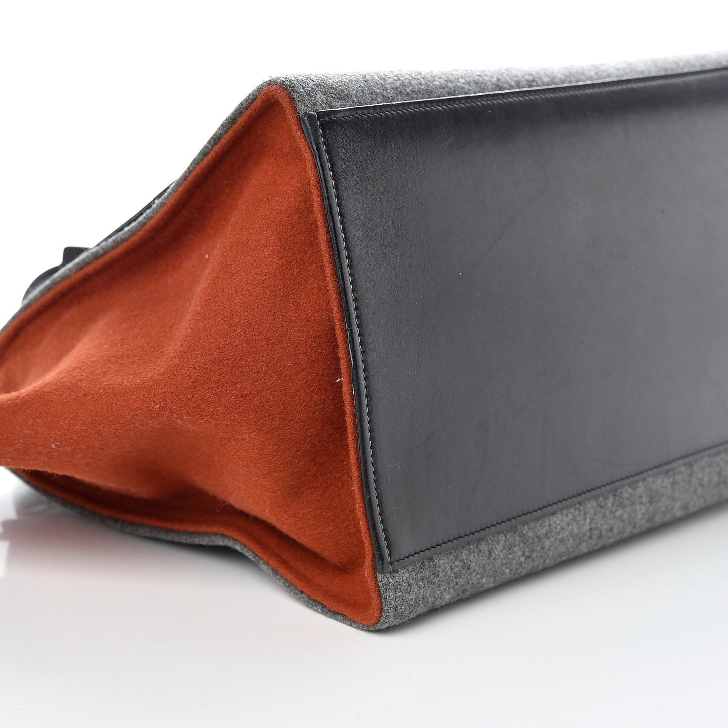 Felt Smooth Calfskin Tri-color Medium Trapeze Brick