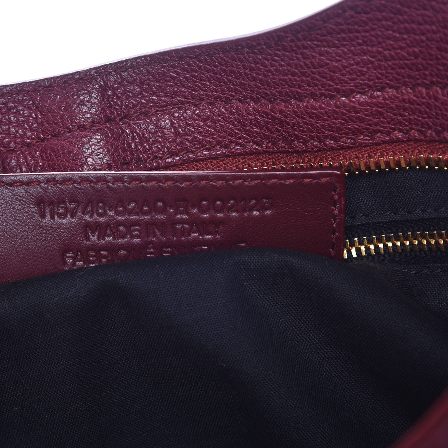 Balenciaga Chevre Gold Metallic Edge Hardware City Bordeaux 7 of 9
