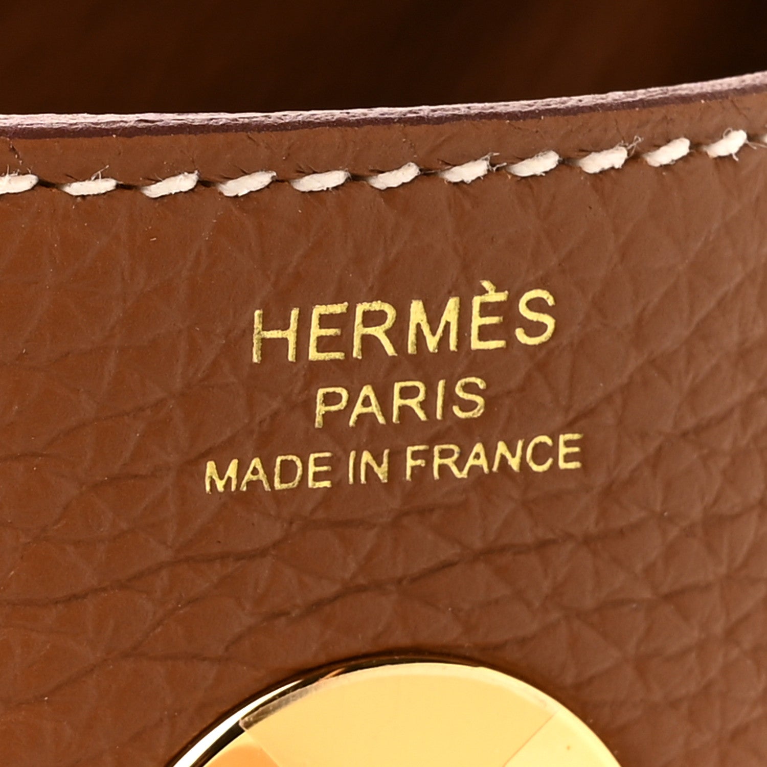 Hermes Taurillon Clemence Lindy 26 Gold 7 of 10