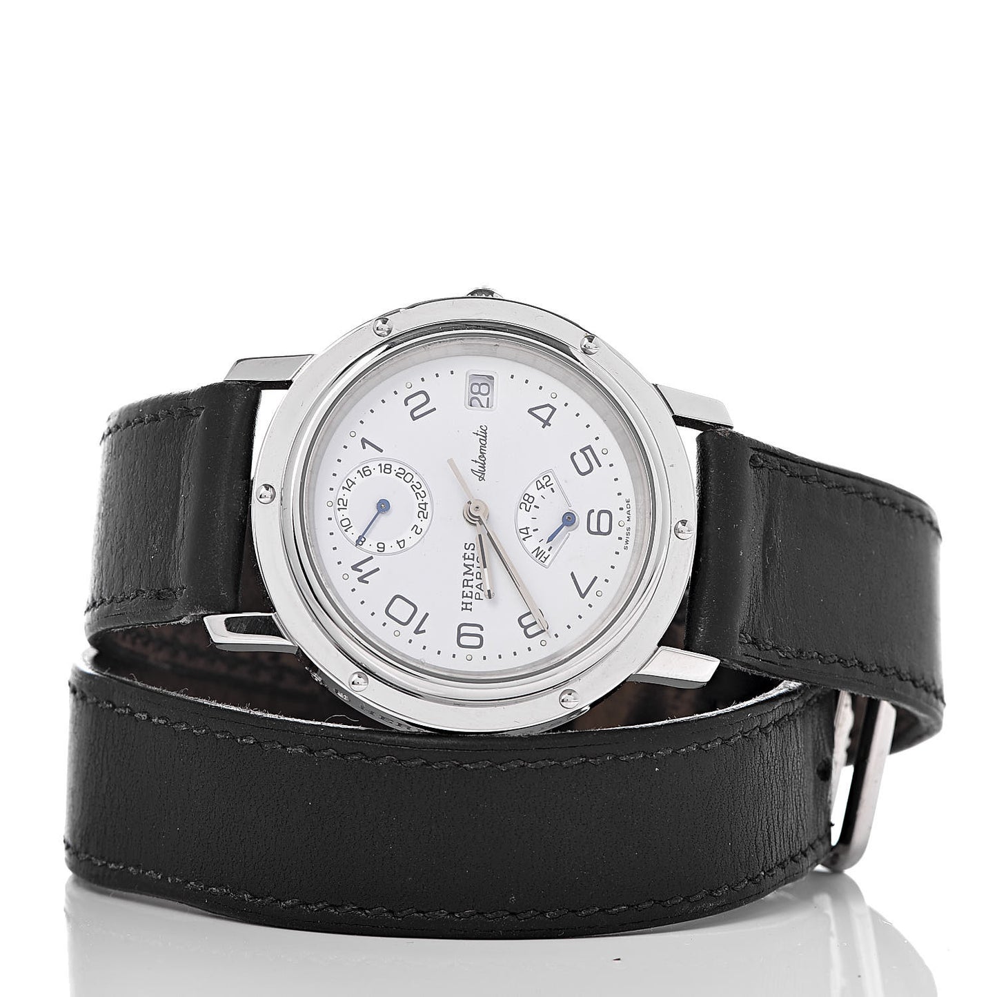 Stainless Steel Barenia 36mm Clipper Automatic Watch Noir