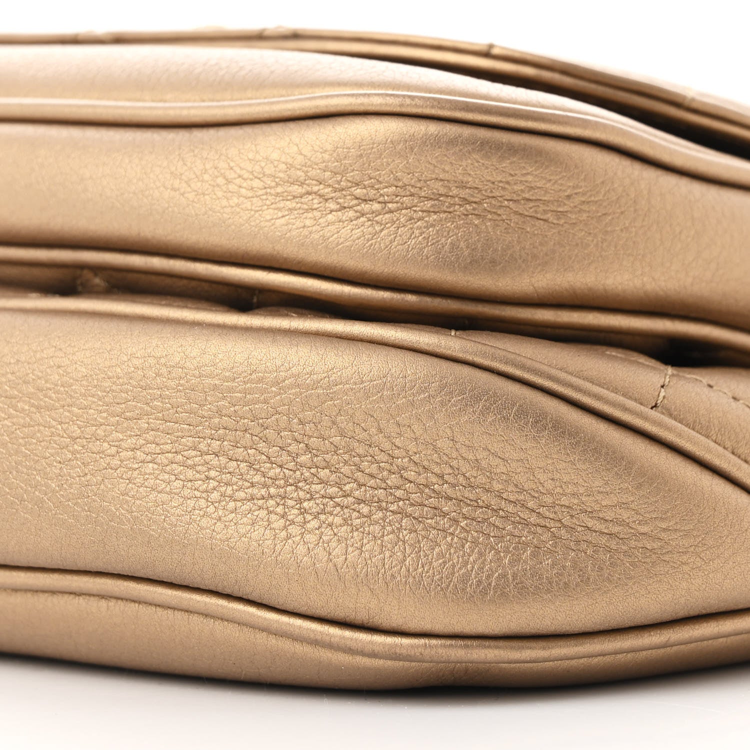 Chanel Metallic Calfskin Quilted Waist Bag Gold 11 of 12