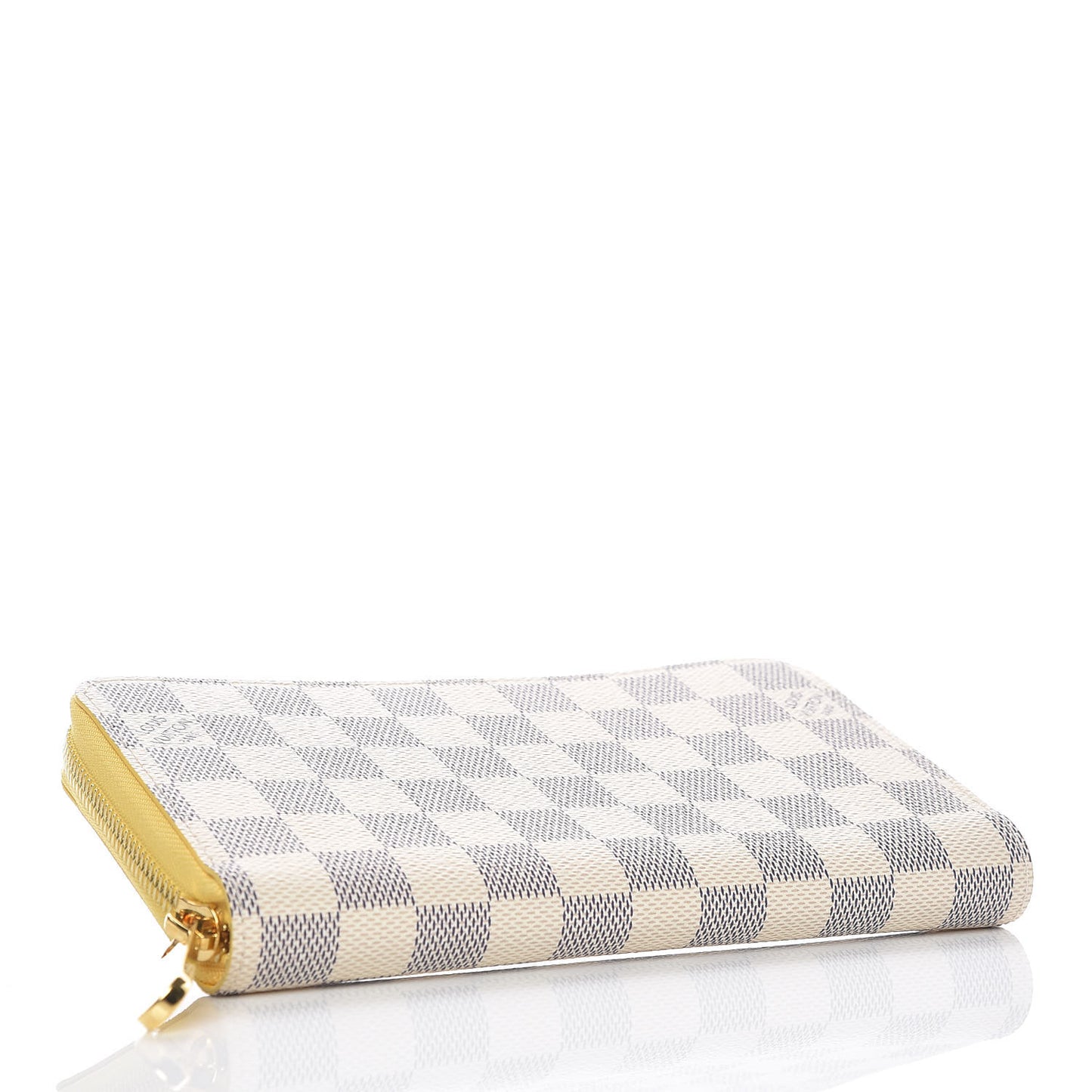 Damier Azur Zippy Wallet Jaune Pale