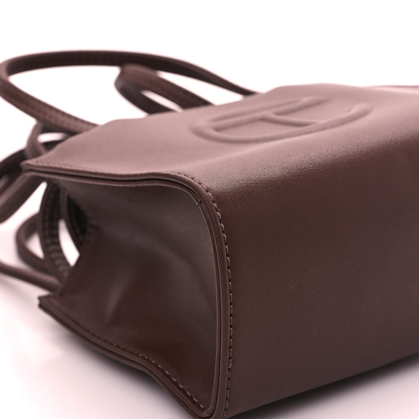 Vegan Leather Small Shopping Bag Chocolate