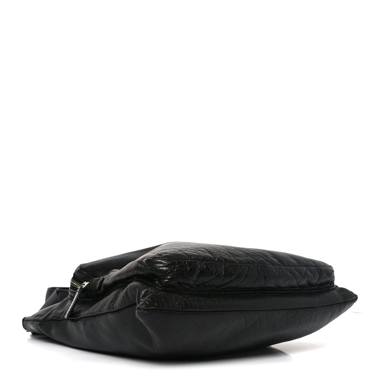 City Calf Messenger Bag Black