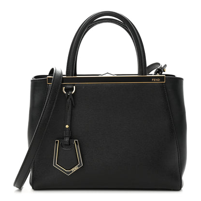 Fendi Vitello Elite Petite 2Jours Tote Black 1 of 13
