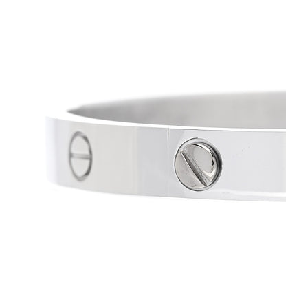 Cartier 18K White Gold LOVE Bracelet 18 9 of 9
