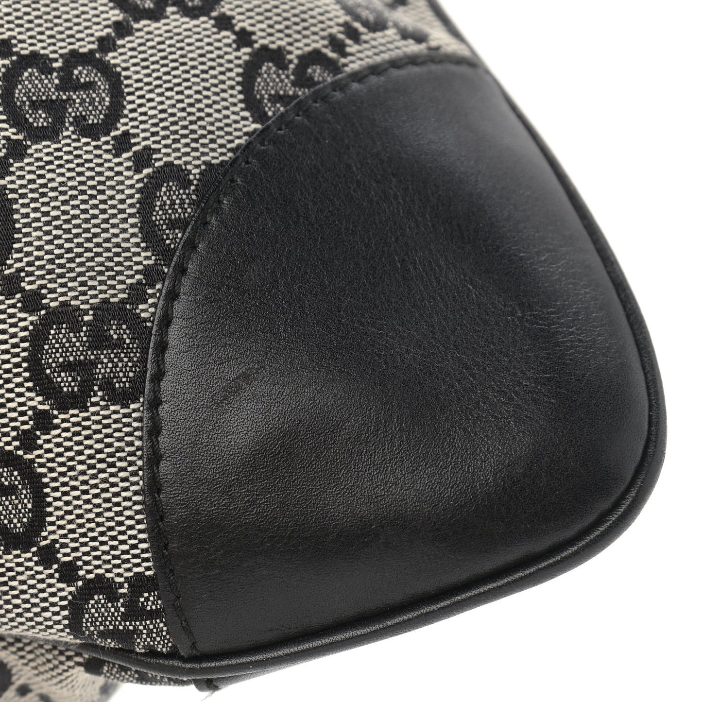 Monogram Lobster Clasp Jackie O Hobo Beige Black