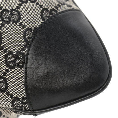 Gucci Monogram Lobster Clasp Jackie O Hobo Beige Black 10 of 12