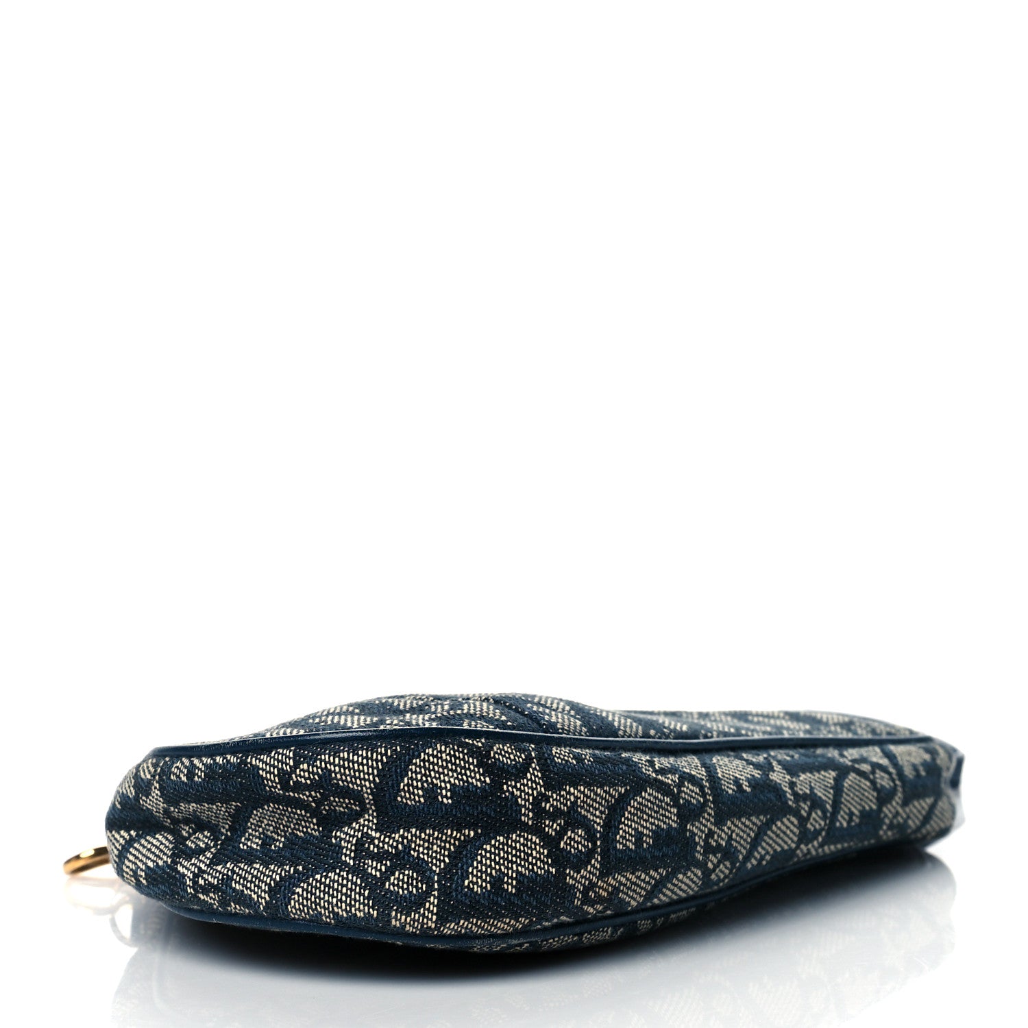 Christian Dior Monogram Mini Saddle Pochette Navy 4 of 10