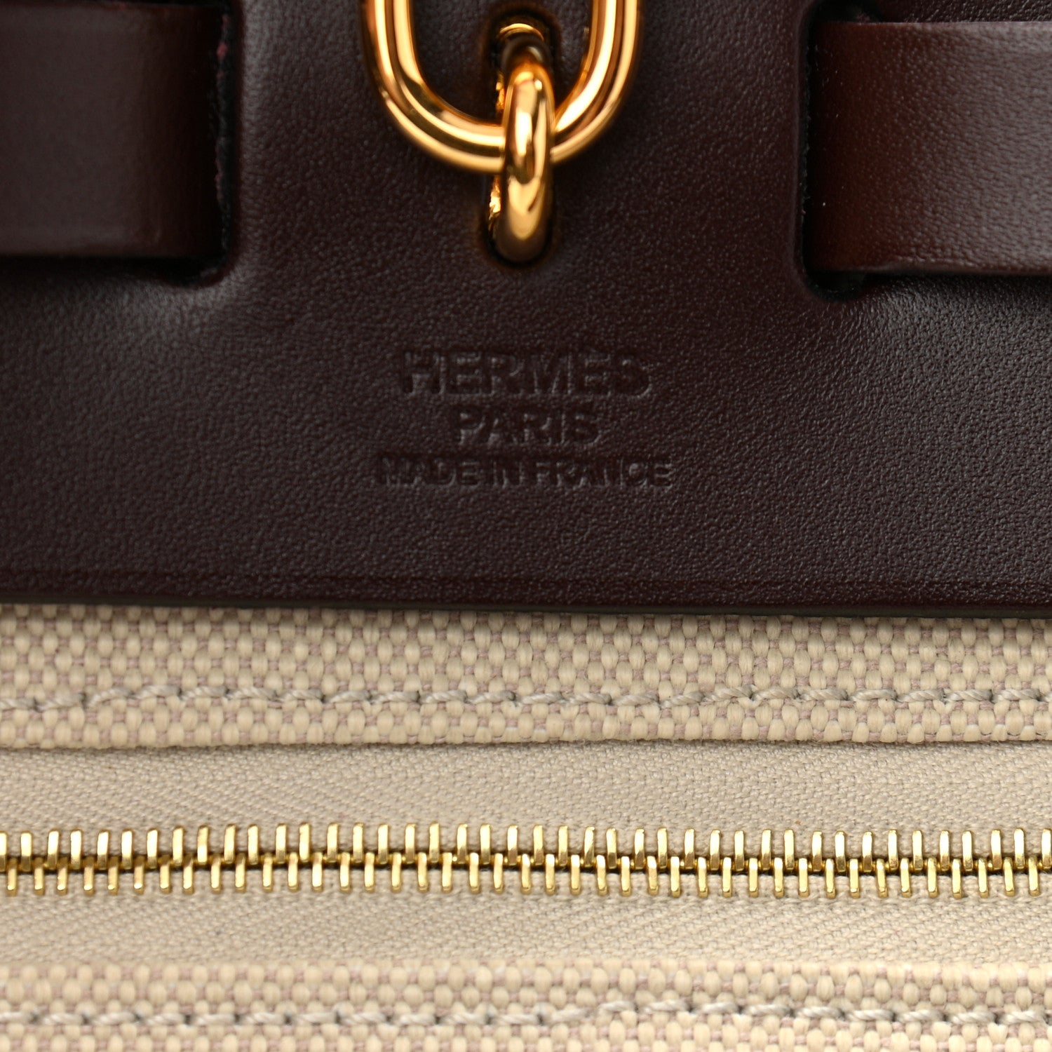 Hermes Military Toile Vache Hunter Herbag Zip Retourne 31 PM Beton Rouge Sellier 7 of 13