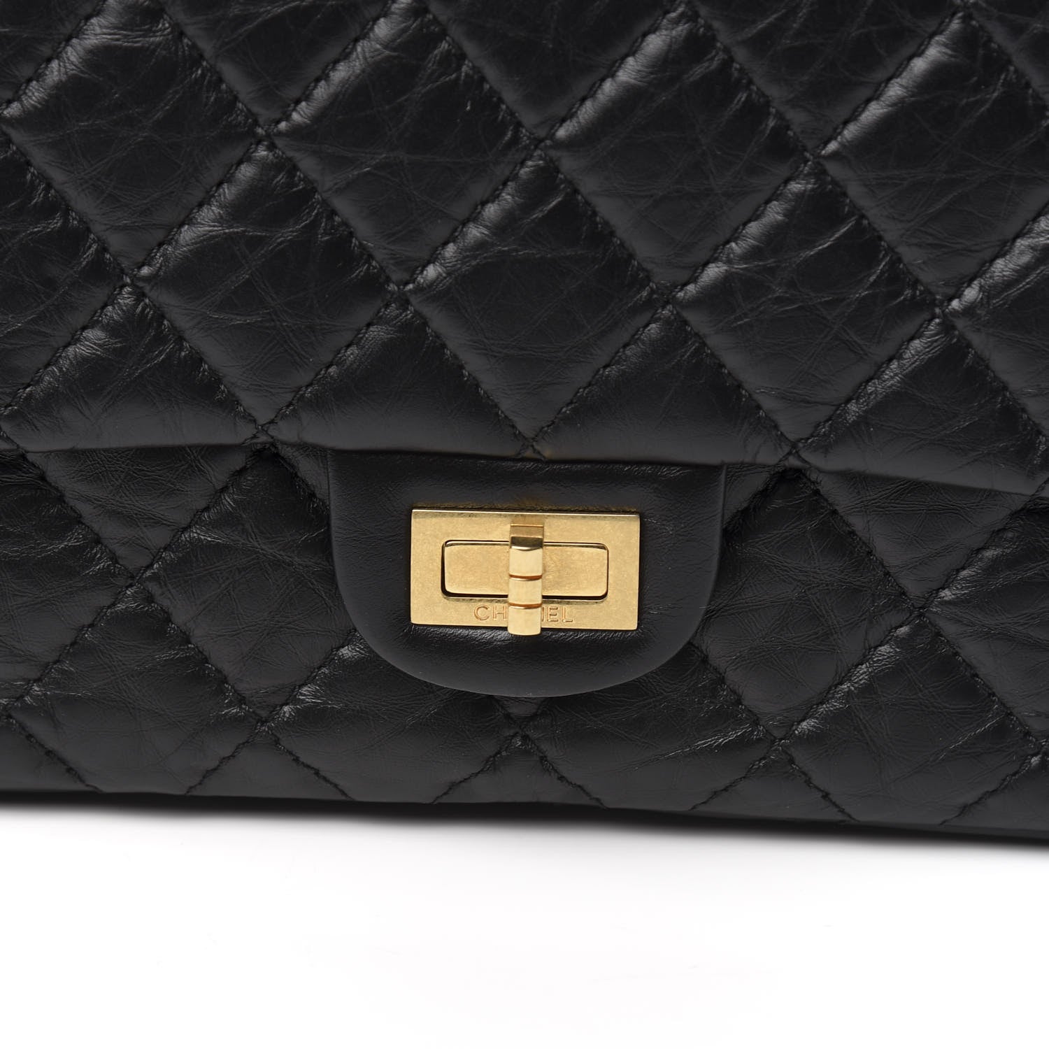 Chanel Aged Calfskin Quilted 2.55 Reissue 226 Flap Black 9 of 9