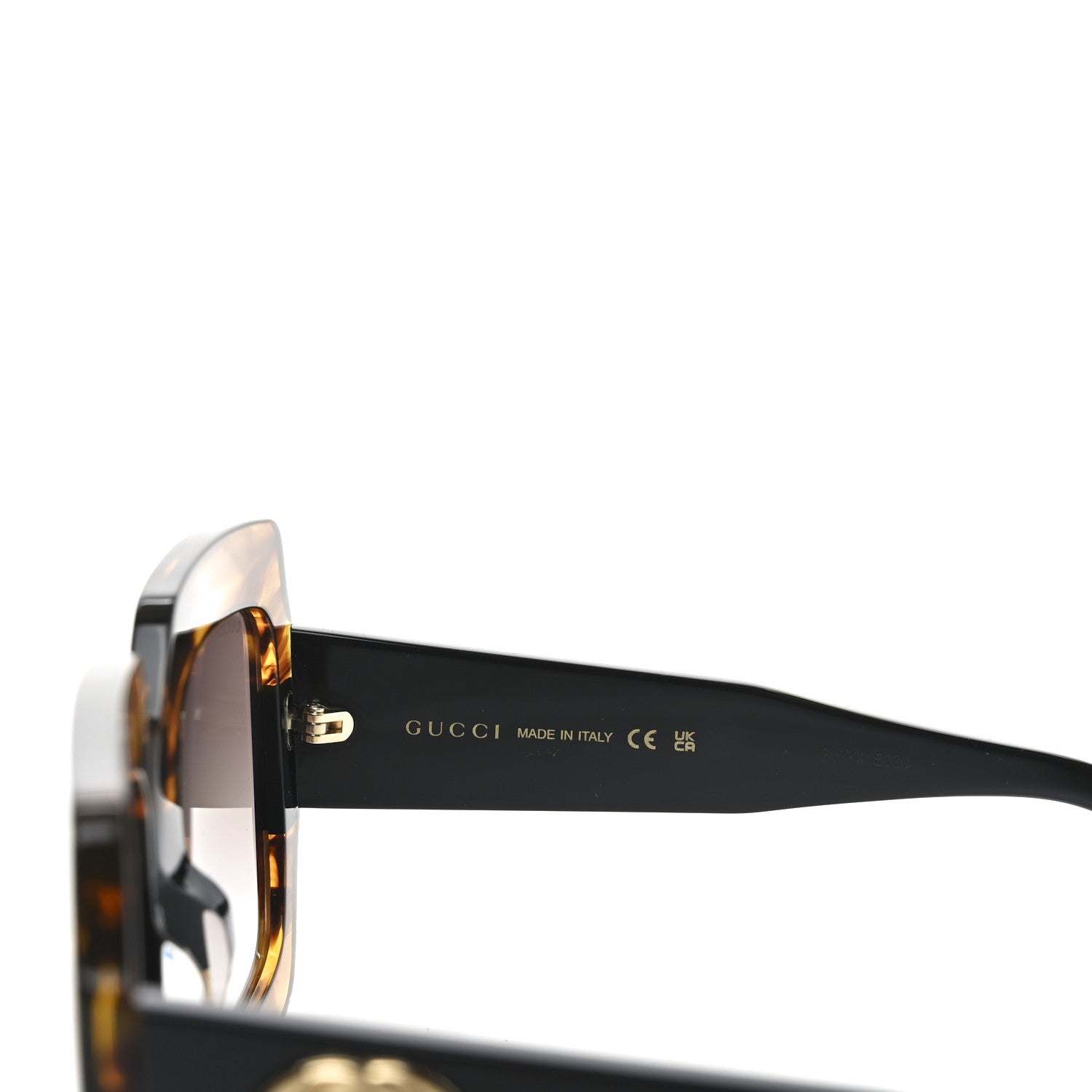 Gucci Square Frame GG0178S Sunglasses Havana 5 of 7