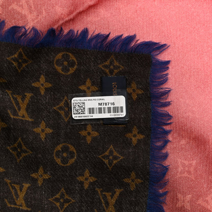 Louis Vuitton Wool Monogram Telling Stole Rose Corail 4 of 4