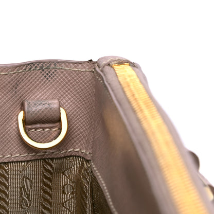 Prada Saffiano Mini Galleria Double Zip Tote Cammeo 4 of 7