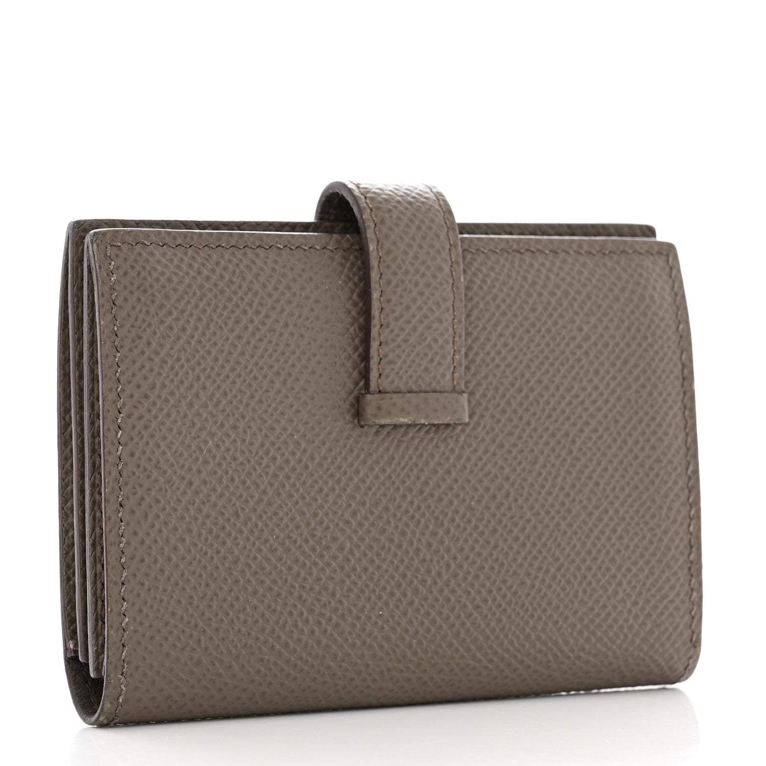Hermes Epsom Bearn Card Holder Wallet Etain 3 of 7