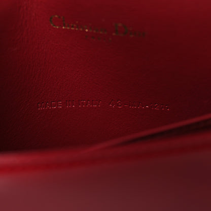 Christian Dior Patent Cannage Lady Dior Chain Wallet Rouge Ceris 7 of 10