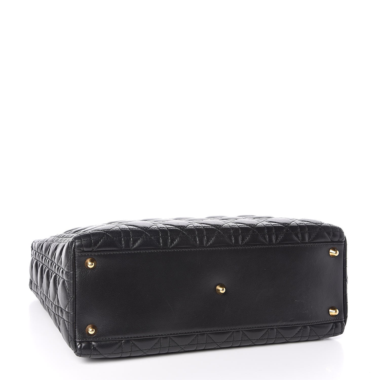 Christian Dior Lambskin Cannage Large Lady Dior Black 4 of 10