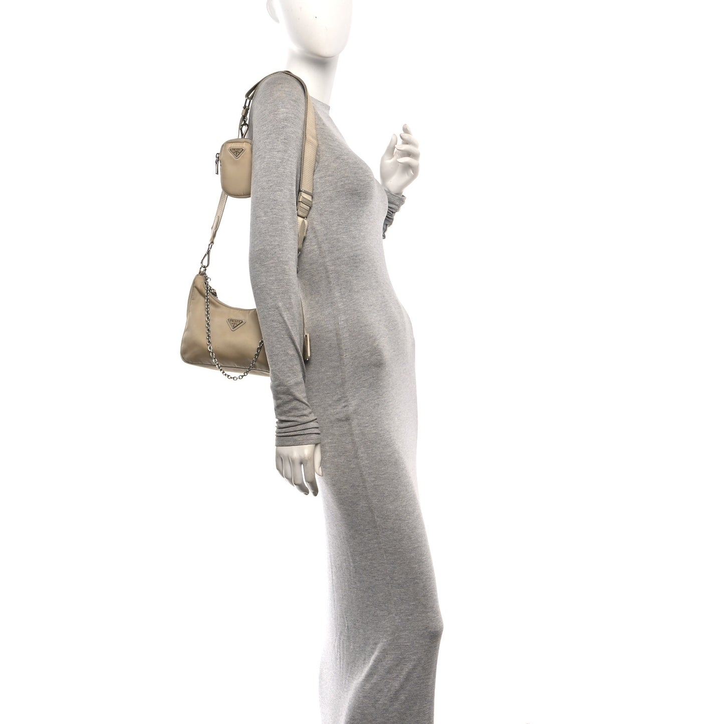 Re-Nylon Saffiano Re-Edition 2005 Shoulder Bag Deserto