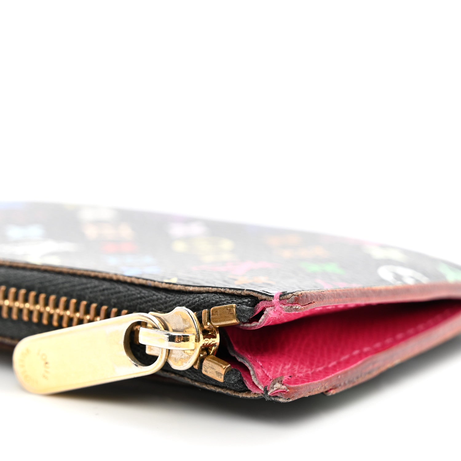 Louis Vuitton Monogram Multicolor Key Pouch Black Grenade 7 of 8