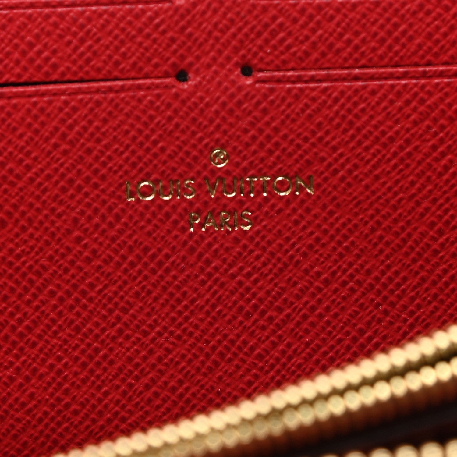 Louis Vuitton Damier Ebene Clemence Wallet Cherry 6 of 7