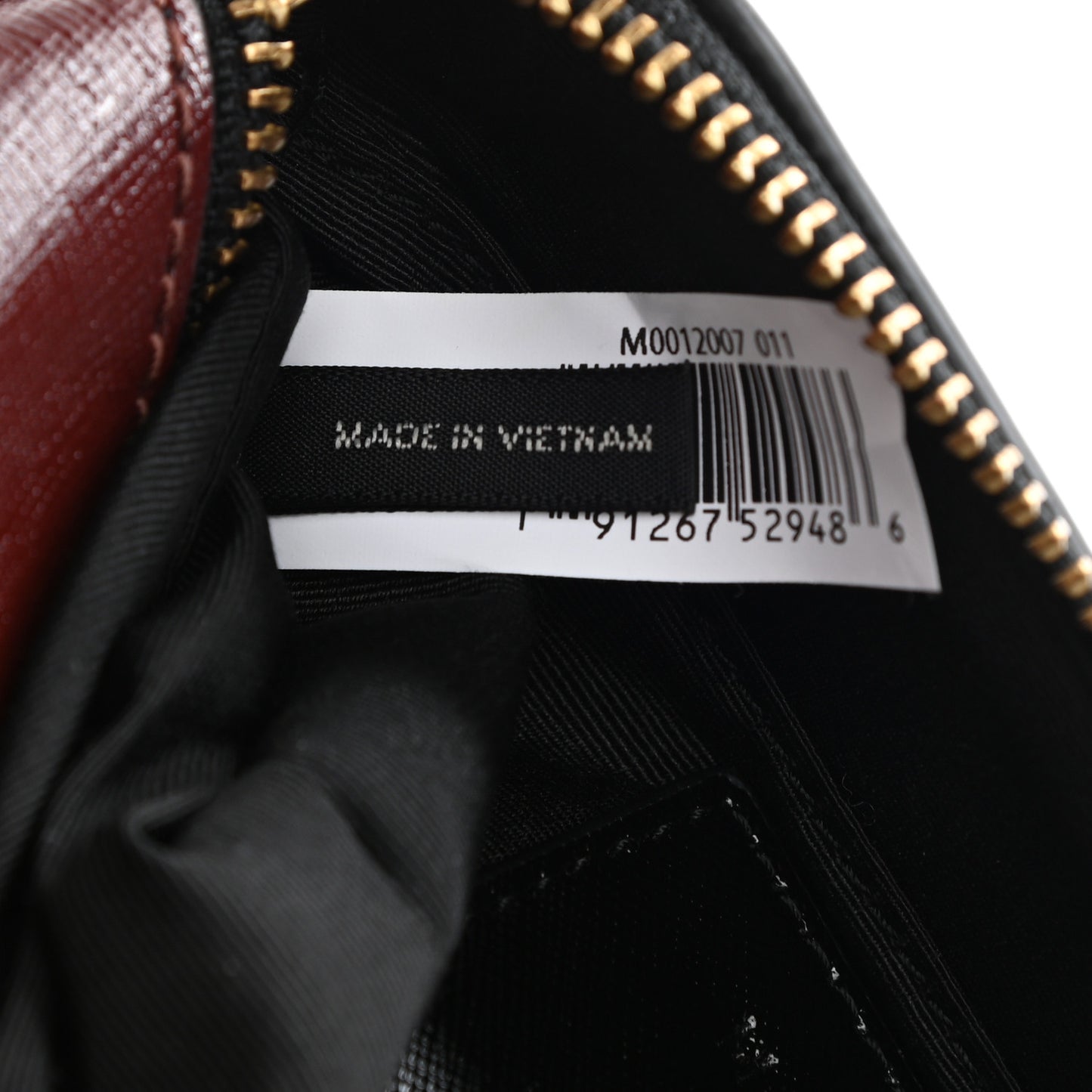 Saffiano Snapshot Camera Bag Black Multi
