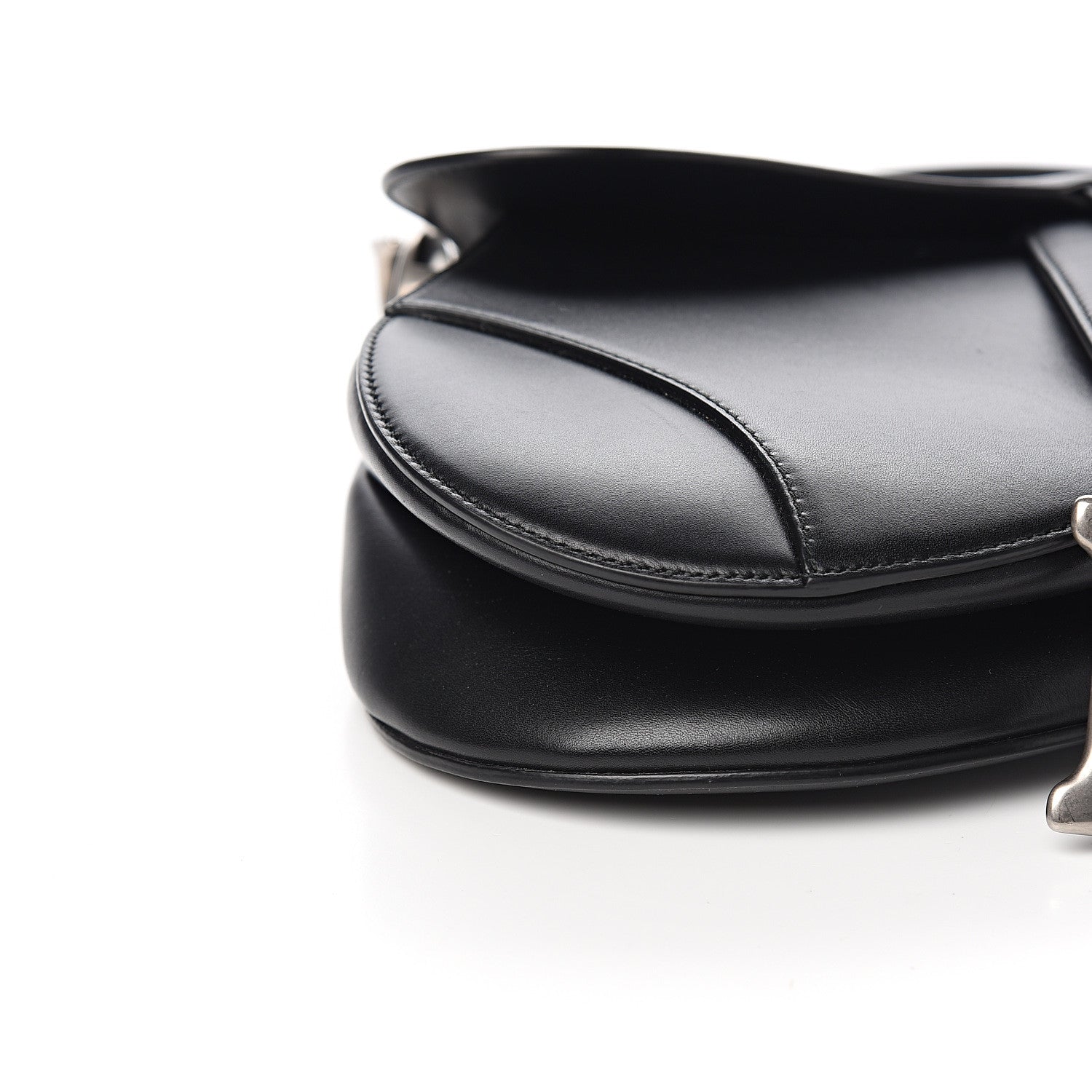 Christian Dior Calfskin Saddle Bag Black 7 of 11