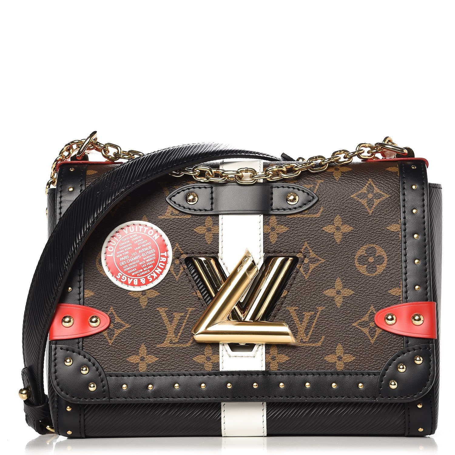 Louis Vuitton Epi Monogram Complice Trunks and Bags Twist Shoulder Bag MM Black 1 of 6