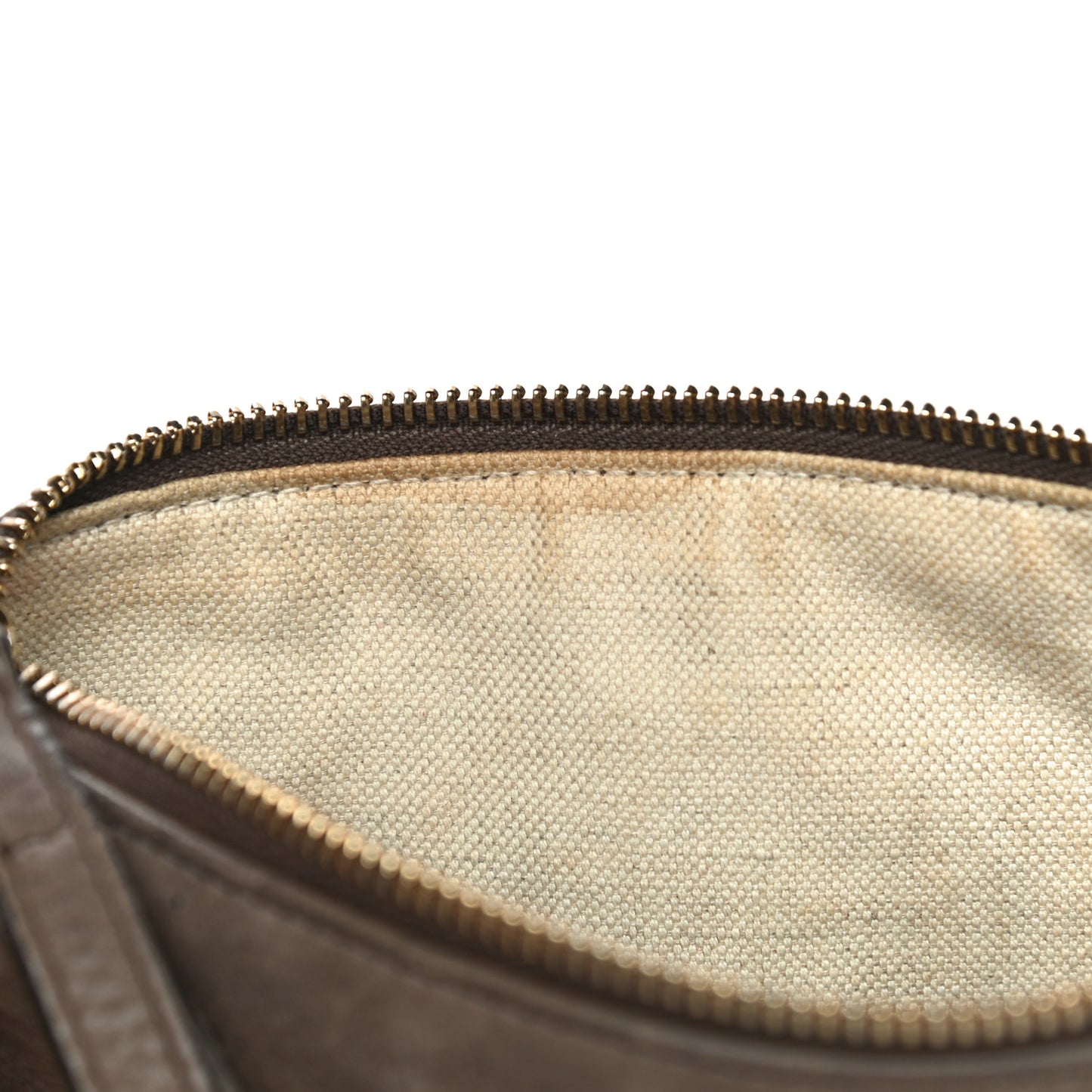 Pebbled Calfskin Soho Wristlet Brown