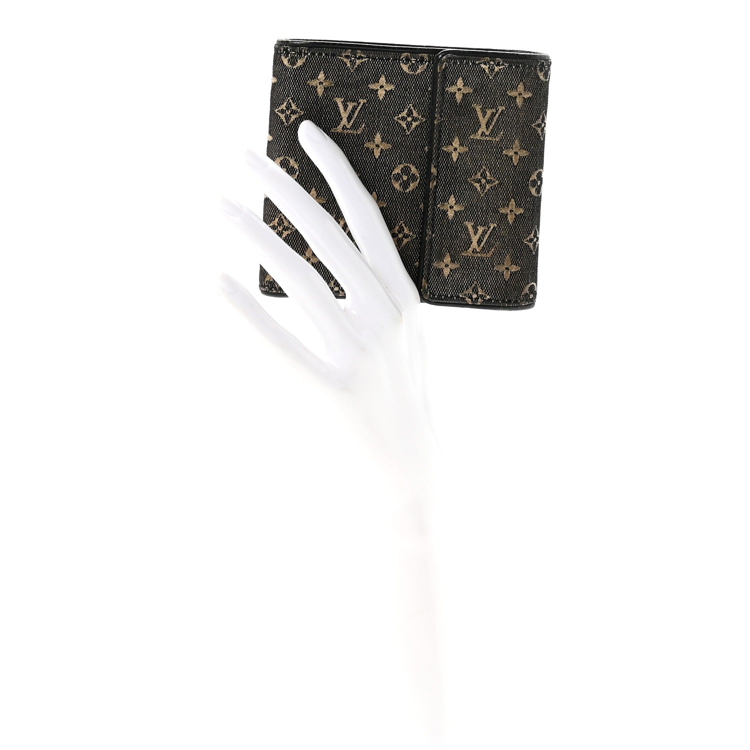 Louis Vuitton Mini Lin Compact Wallet Blue 2 of 6