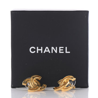 Chanel Metal Obazine CC Earrings Gold 5 of 5