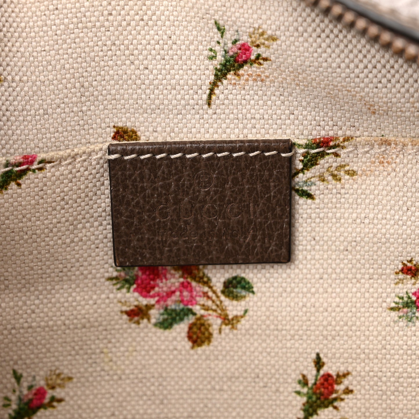 GG Supreme Monogram Web Neo Vintage Shoulder Bag Beige New Acero Crop