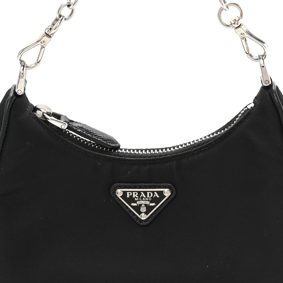 Tessuto Nylon Mini Re-Edition 2000 Shoulder Bag Black